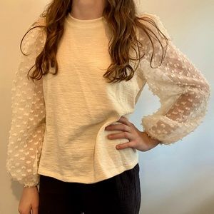 Maeve shirt with sleeve flair